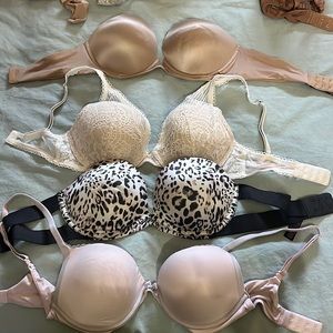4 victoria secret bras 32 D